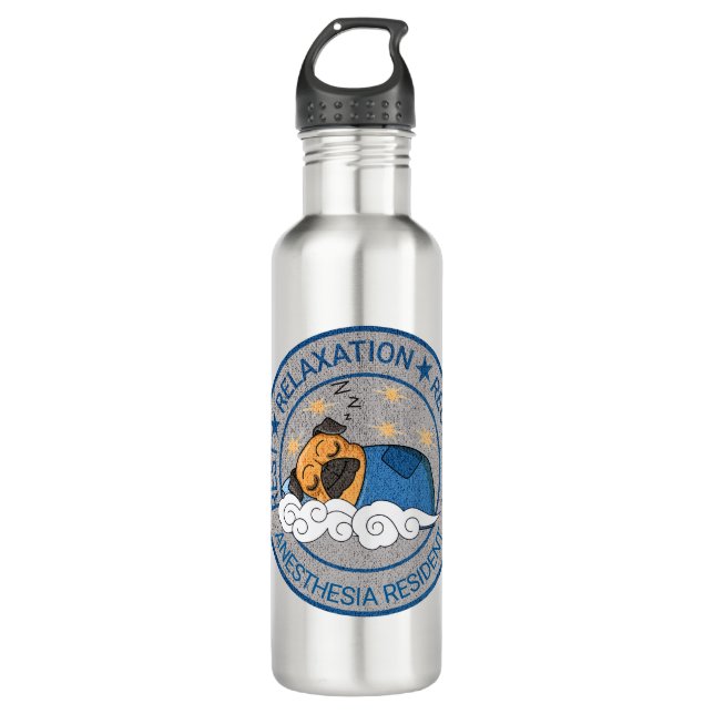 Cute Anaesthesia / CRNA Rest Relax Recovery 710 Ml Water Bottle (Front)