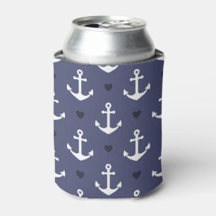 Cute Anchor Pattern Can Cooler