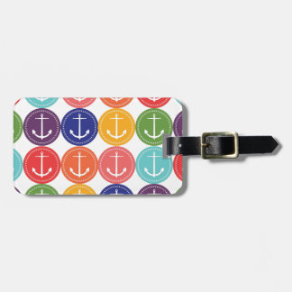 Cute Anchors Pattern Luggage Tag