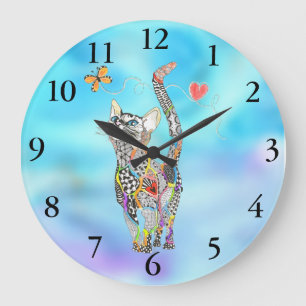 Cute and Adorable Cat Clock