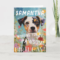 Cute and Adorable Dog Happy Birthday