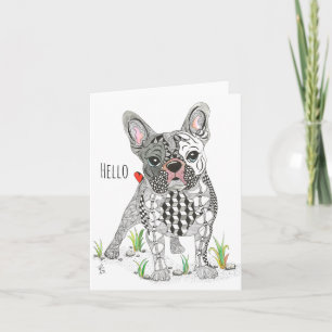 Cute and Adorable French Bulldog Greeting Card