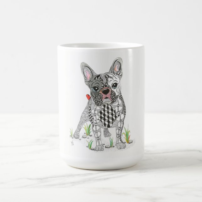 Cute and Adorable French Bulldog Mug (Center)