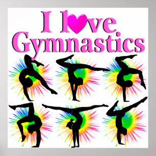 CUTE AND ADORABLE GYMNAST POSTER
