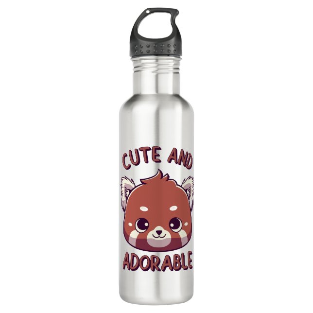 Cute and Adorable Red Panda 710 Ml Water Bottle (Front)
