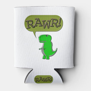 Cute And Angry Toy Dinosaur Can Cooler