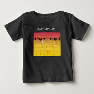 Cute and Awesome Tropical Sunset Baby T-Shirt