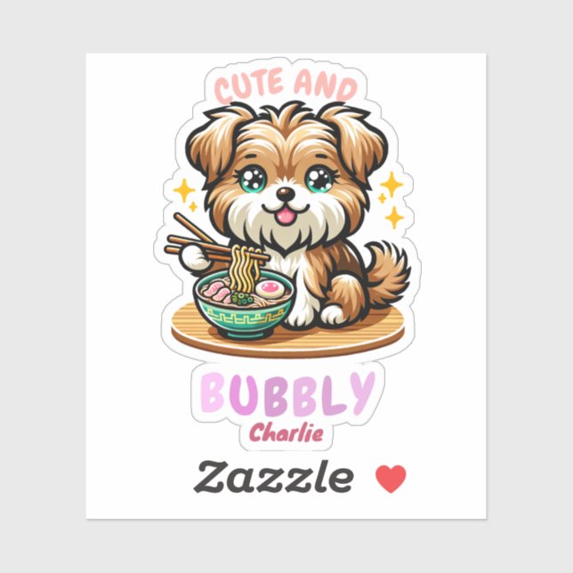 Cute And Bubbly Yorkshire Terrie Animal Lover Gift (Sheet)