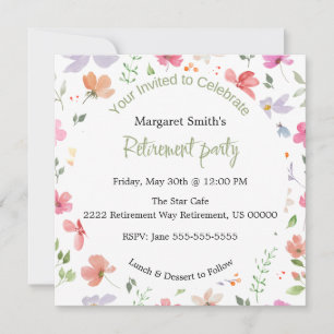 Cute and Chic Retirement Party Invitation