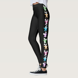 CUTE AND COLORFUL CHEERLEADER LEGGINGS