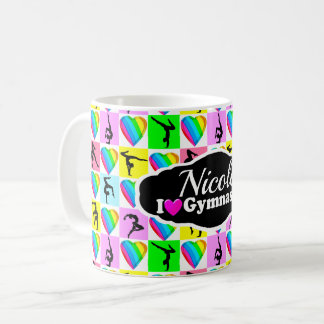 CUTE AND COLORFUL GYMNAST GIRL DESIGN COFFEE MUG
