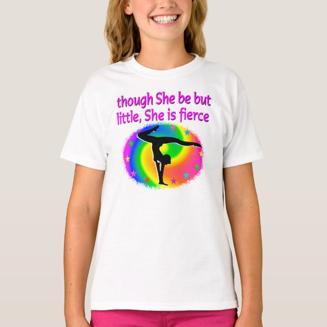 CUTE AND COLORFUL GYMNASTICS GIRL DESIGN T-Shirt (Front)