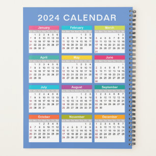 Cute and Colourful 2024 Calendar   Planner