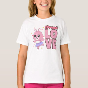 Cute and Colourful Animal Friends Spread Love T-Shirt