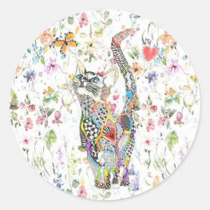 Cute and Colourful Cat Stickers