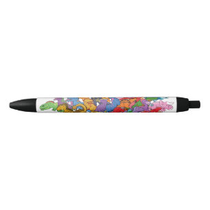Cute and Colourful Dinosaurs Black Ink Pen