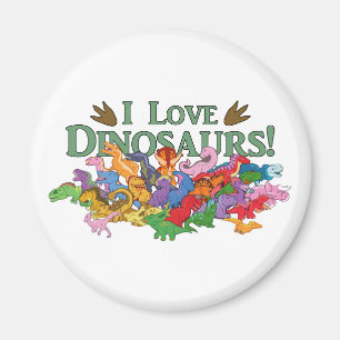 Cute and Colourful Dinosaurs Magnet