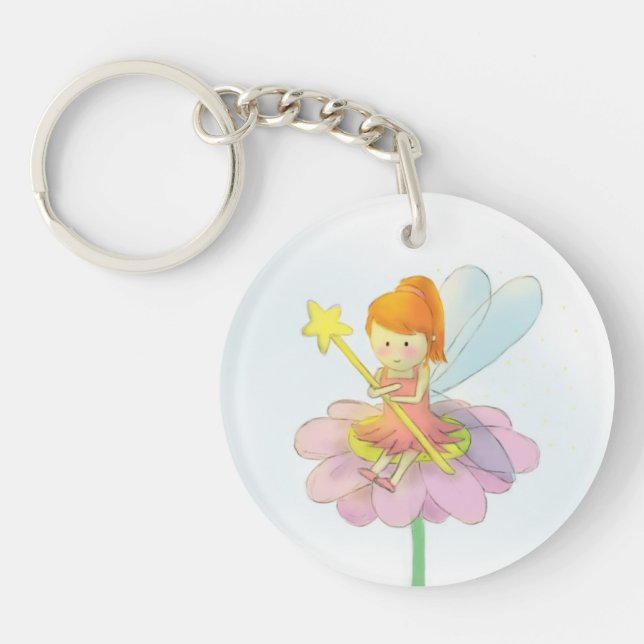 Cute and Colourful Fairy Key Ring (Front)