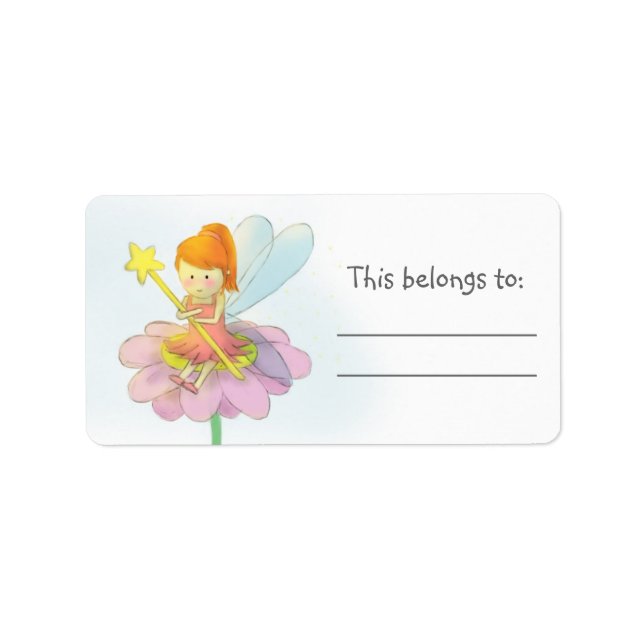 Cute and Colourful Fairy Label (Front)
