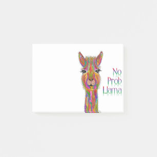 Cute and Colourful No Prob Llama Post-it Notes