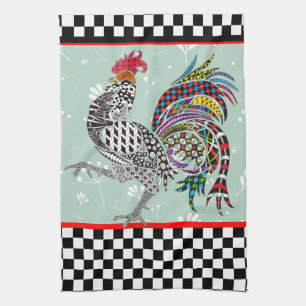 Cute and Colourful Rooster Kitchen Kitchen Towel