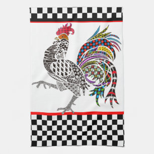 Cute and Colourful Rooster Kitchen Towel