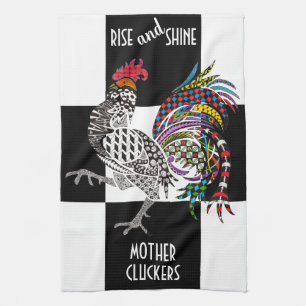 Cute and Colourful Rooster Kitchen Towel