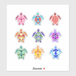Cute and Colourful Sea Turtles Set