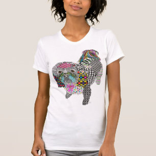 Cute and Colourful Shih Tzu T-Shirt