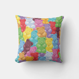 Cute and Colourful Sweet Gummy Bears Cushion