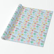 Cute and Colourful Underwater Animals Pattern