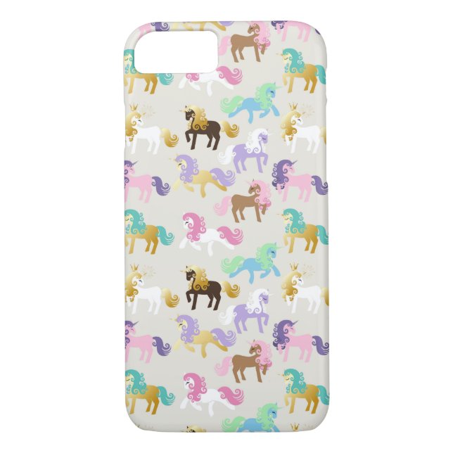 Cute and Colourful Unicorn Pattern Case-Mate iPhone Case (Back)