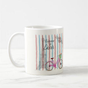 Cute and Colourful Welcome to Paris Coffee Mug
