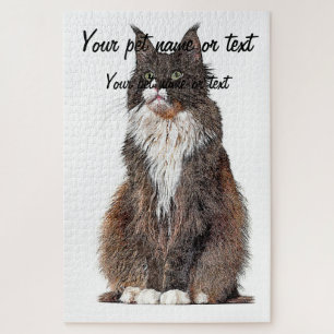 Cute and Cool, Maine Coon Cat Jigsaw Puzzle