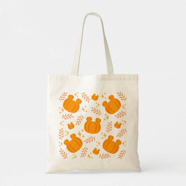 Cute and cosy pumpkin patch tote bag (Back)