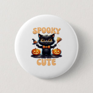 Cute and creepy black cat Classic T-Shirt 6 Cm Round Badge