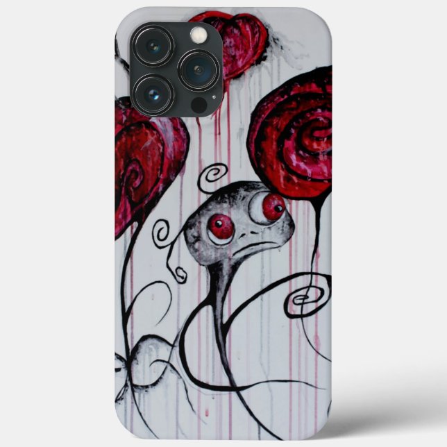 Cute and Creepy Creature Whimsical Goth Horror Art Case-Mate iPhone Case (Back)