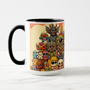 "Cute and Creepy Monster Reunion" Mug