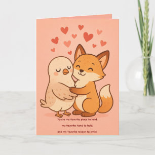 Cute and Cuddly Customizable Valentines Day Card