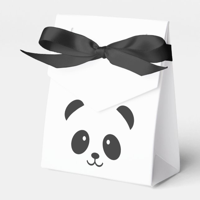 Cute and Cuddly Panda Favour Box (Front Side)