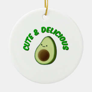 Cute And Delicious Avocado Ceramic Tree Decoration