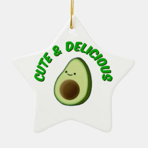 Cute And Delicious Avocado Ceramic Tree Decoration