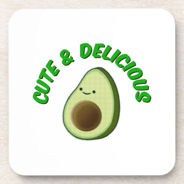 Cute And Delicious Avocado Coaster (Front)