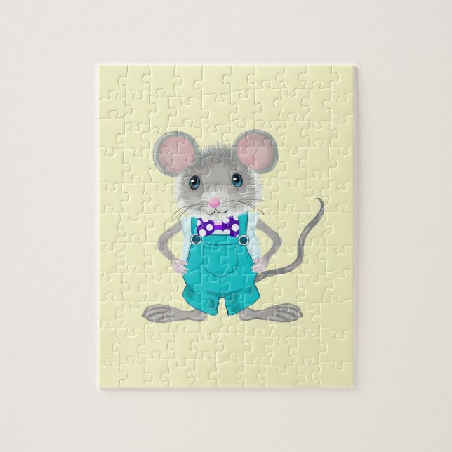 Cute and elegant little mouse jigsaw puzzle (Vertical)