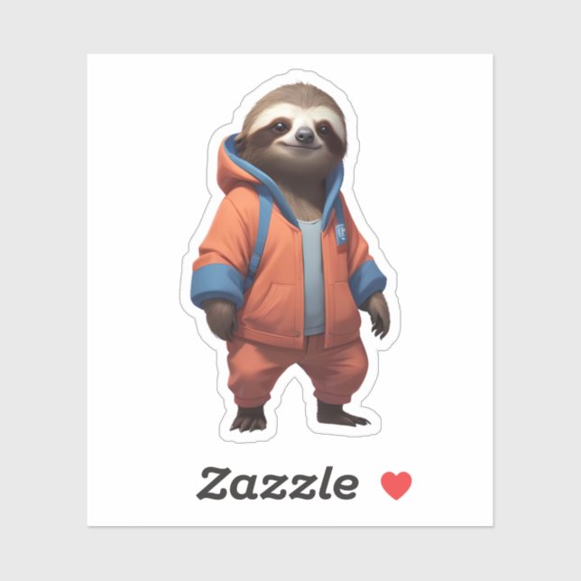 Cute and Friendly Sloth Illustration (Sheet)