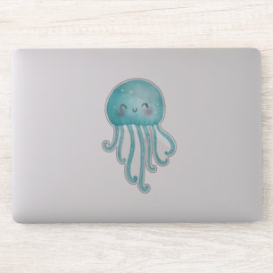 Cute and Fun Blue-Green Jellyfish