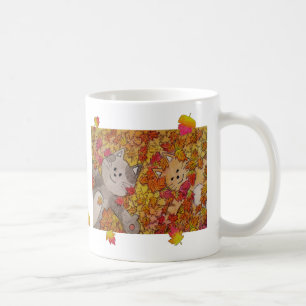 Cute and Fun Cat Mug for Fall "Jump into Fall"