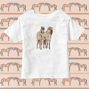 Cute and fun Icelandic horses Toddler T-Shirt