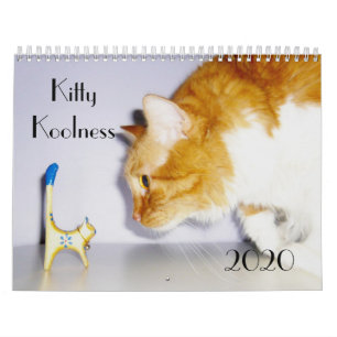 Cute and Fun "Kitty Koolness" 2024 Cat Calendar
