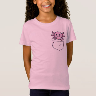 Cute and Funny Axolotl in pocket T-Shirt Classic R
